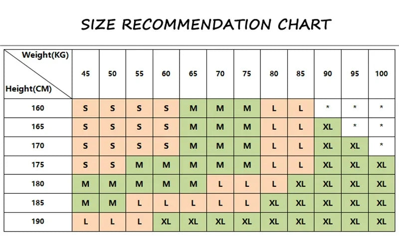 Size recommendation chart for Edgy Satan Club Graphic Tee to ensure the perfect fit