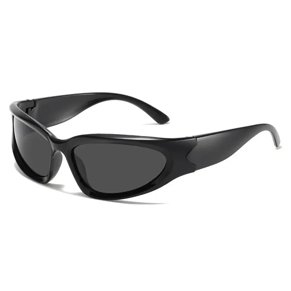 Scar Techwear Rave Sunglasses - Black-Black Gray - Sunglasses