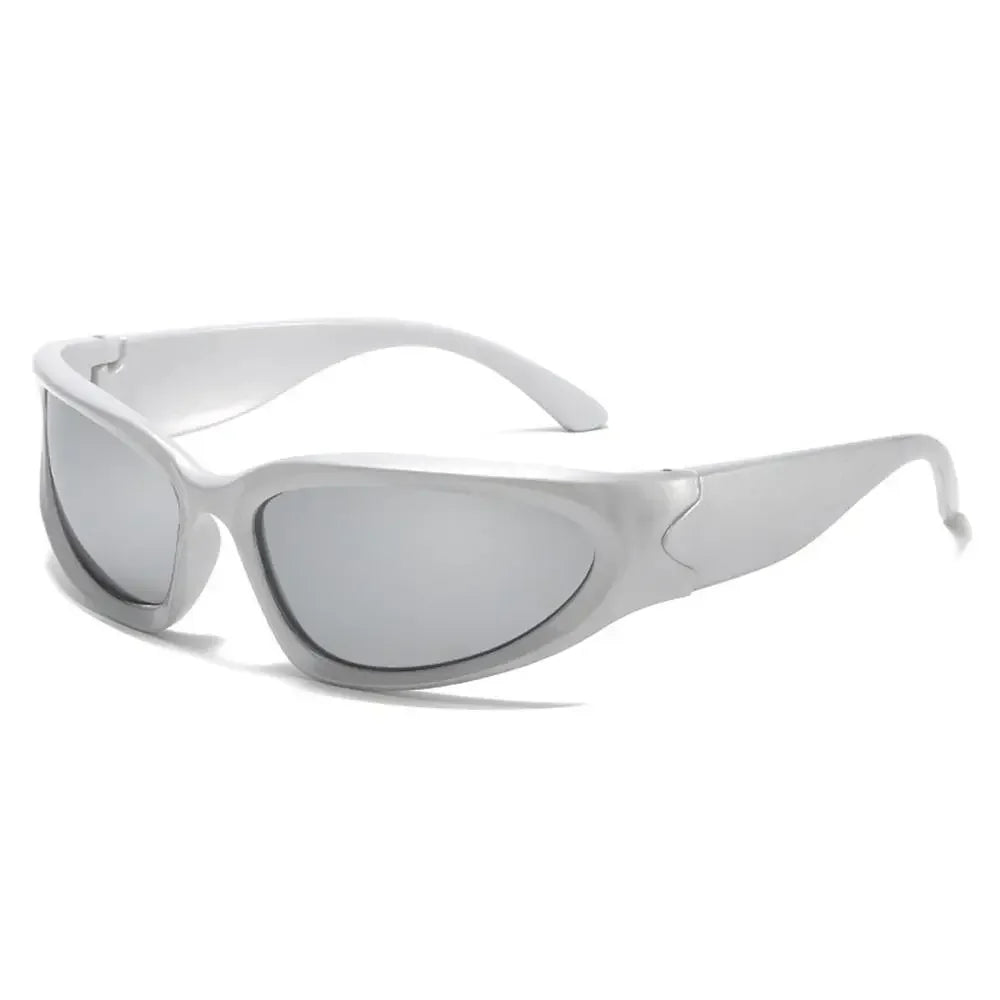 Scar Techwear Rave Sunglasses - Silver-Silver - Sunglasses