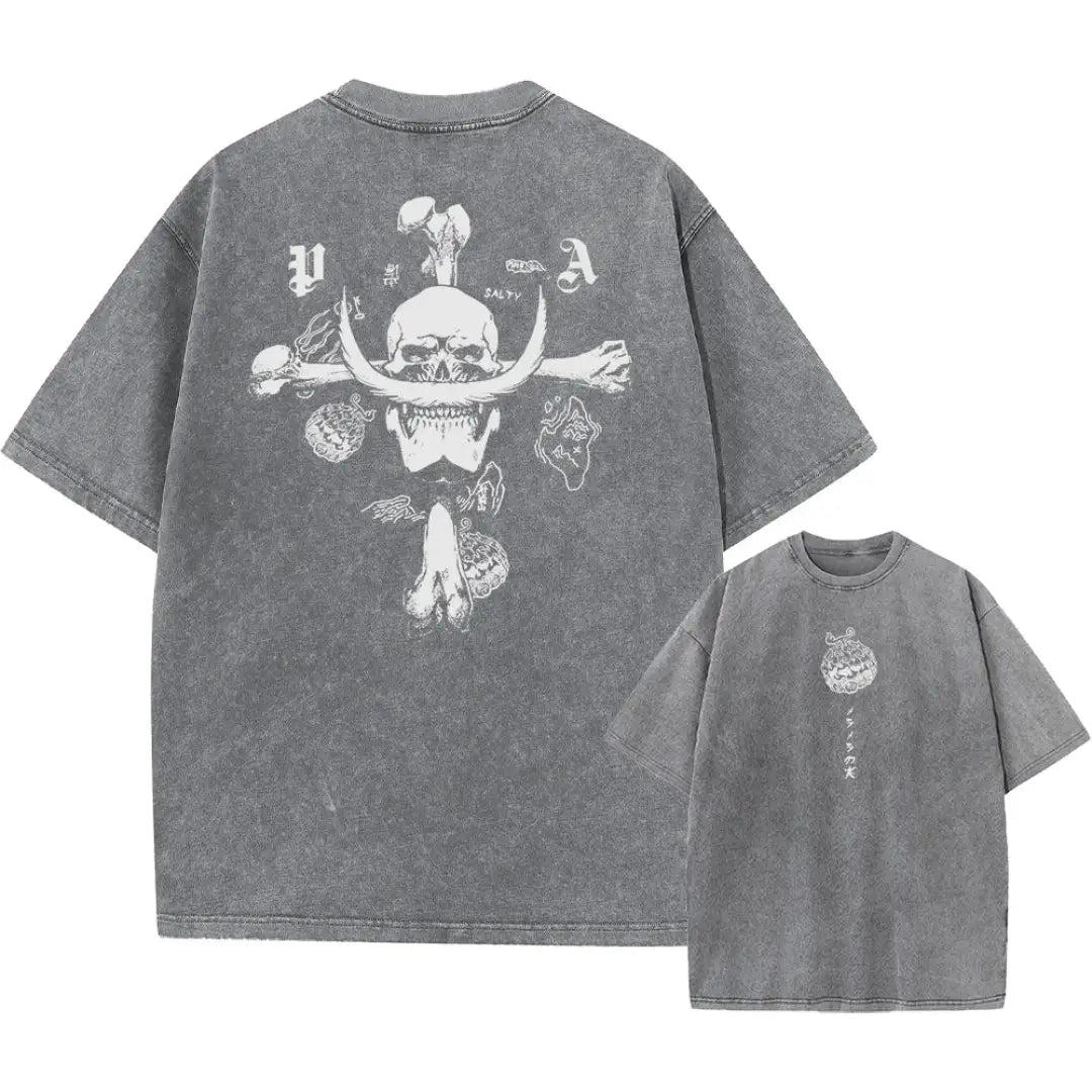 Seaquake Relic Tee | Gray / Xxl | Anime Streetwear
