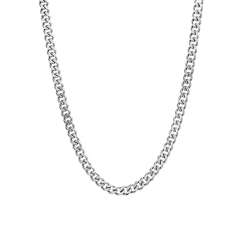 Sleek stainless steel hip-hop chain necklace made of high-quality stainless steel