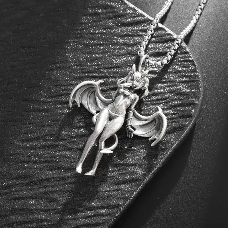 Succubus Necklace | Alluring Silver | Streetwear