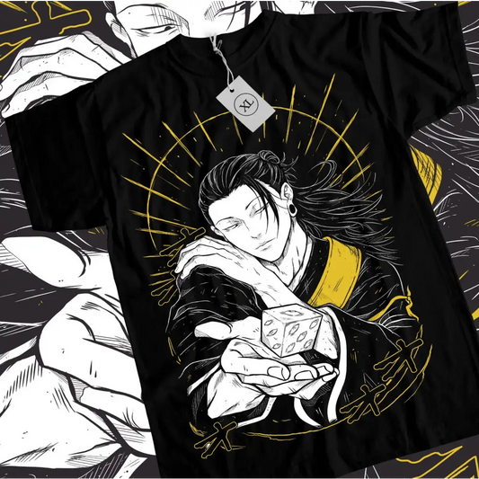 Suguru Geto Anime Graphic Tee for Jujutsu Kaisen Fans T-shirt by Free Shipping