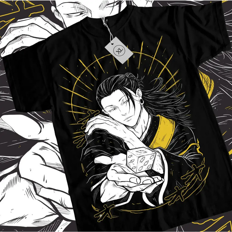 Suguru Geto Anime Graphic Tee for Jujutsu Kaisen Fans T-shirt by Free Shipping