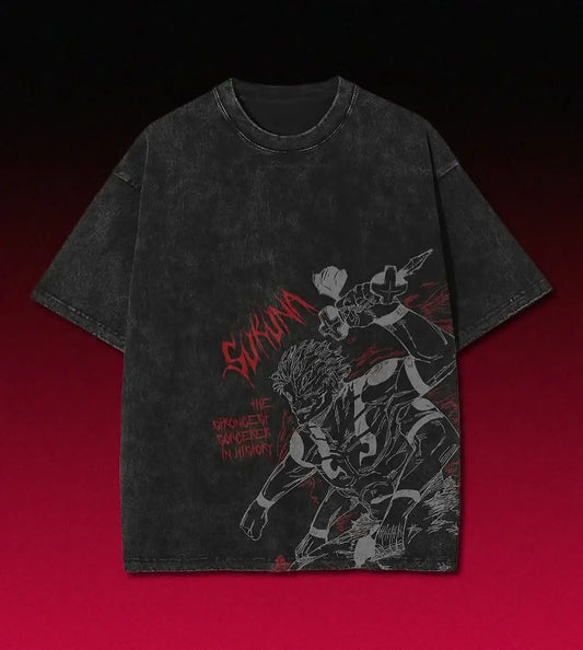 Sukuna Cursed King Tee | Red Aura / s | Jujutsu Kaisen