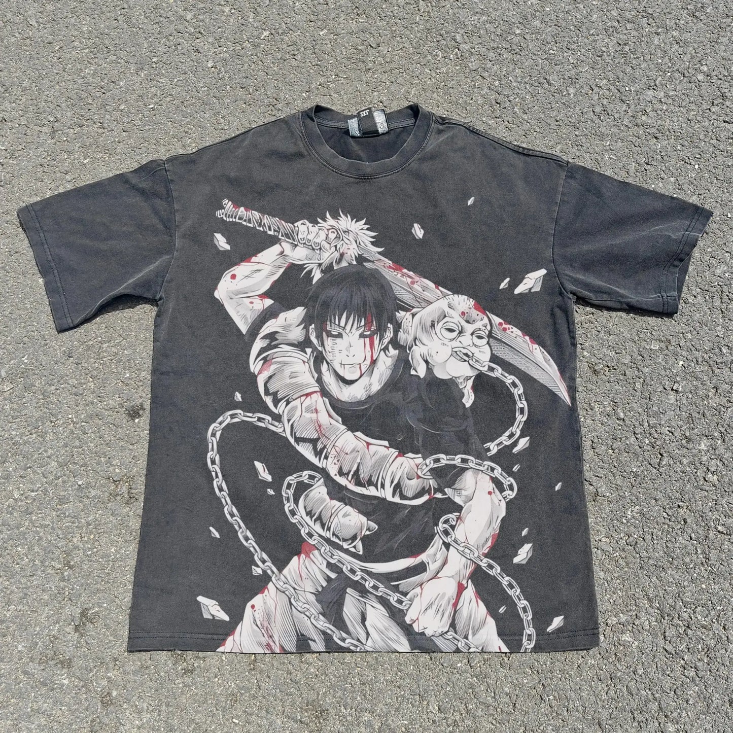 Heaven-pierced Tee – Jujutsu Kaisen | Shadowsteel Black / s