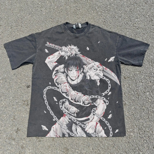 Heaven-pierced Tee – Jujutsu Kaisen | Shadowsteel Black / s