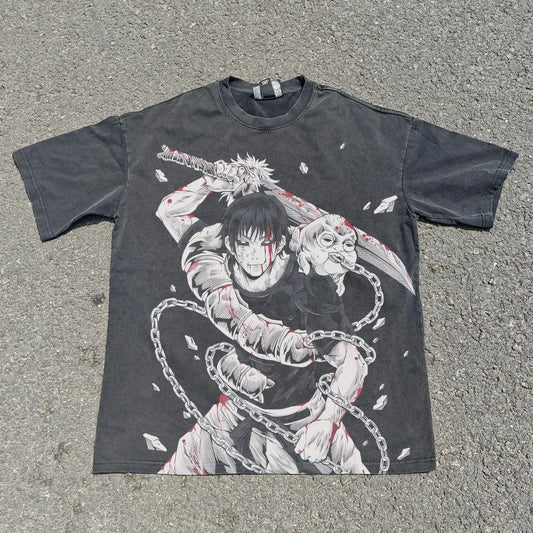 Heaven-pierced Tee – Jujutsu Kaisen | Shadowsteel Black / s