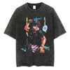 Gray graphic t-shirt from Trendy Casual Anime Pullover collection in Mainland China