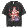 Gray Sukuna graphic t-shirt from mainland China, perfect for a casual anime pullover look