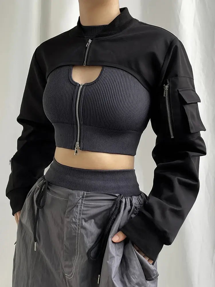 Veilrig High Crop Hoodie | Streetwear