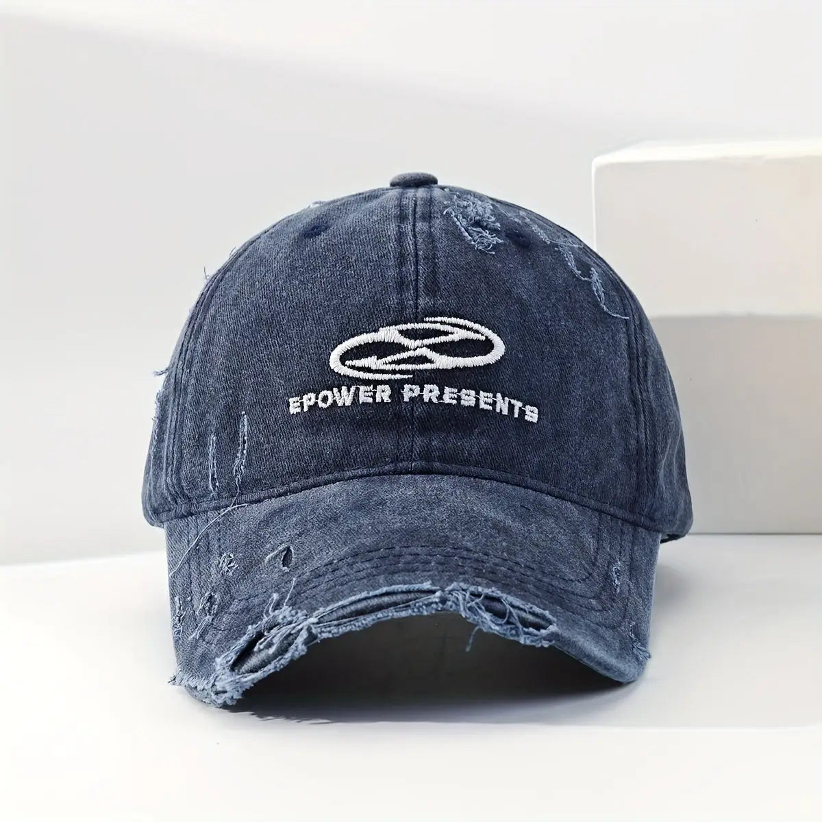 Reverb Vintage-inspired Denim Streetwear Cap | Purplish Blue