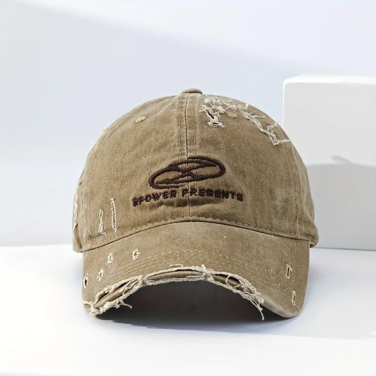 Reverb Vintage-inspired Denim Streetwear Cap | Khaki 1