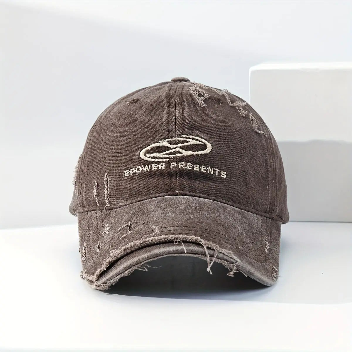 Reverb Vintage-inspired Denim Streetwear Cap | Brown