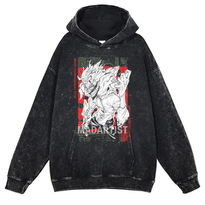 Vintage Washed Dandadan Hoodie Japanese Streetwear by Free Shipping