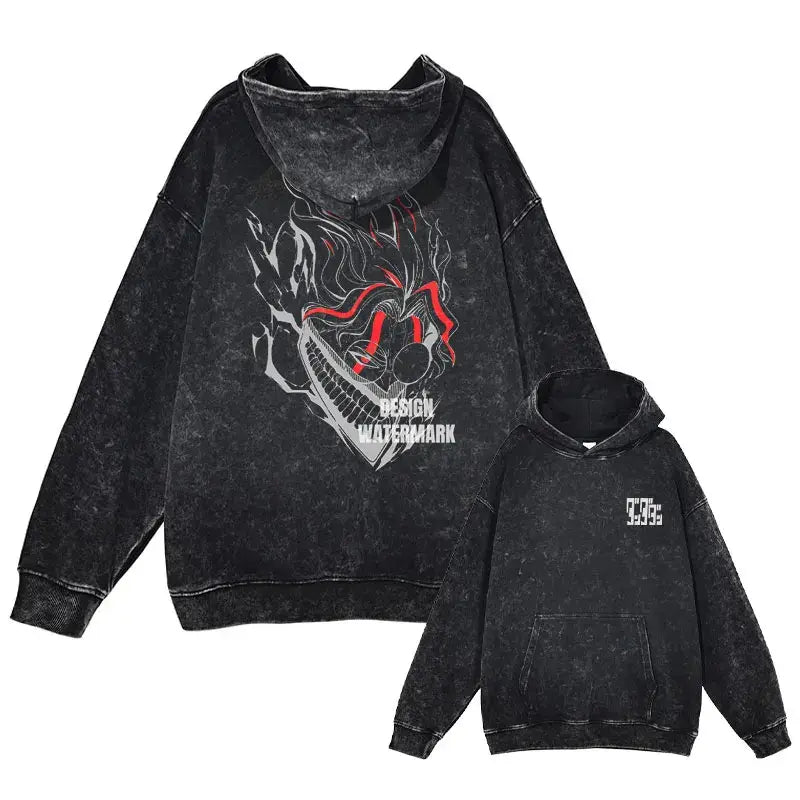 Vintage Washed Dandadan Hoodie Japanese Streetwear by Free Shipping