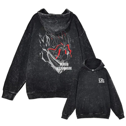 Vintage Washed Dandadan Hoodie Japanese Streetwear by Free Shipping