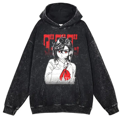 Vintage Washed Dandadan Hoodie Japanese Streetwear by Free Shipping