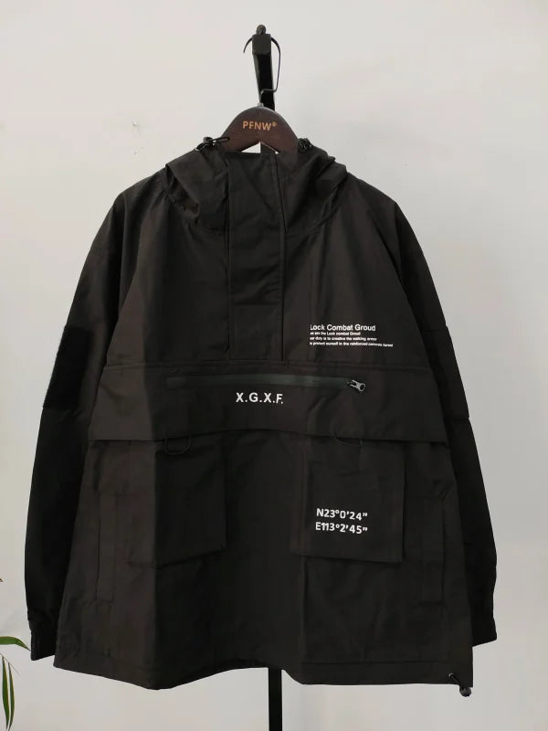 Cyber Signet Techwear Multi Pocket Jacket - Jacket