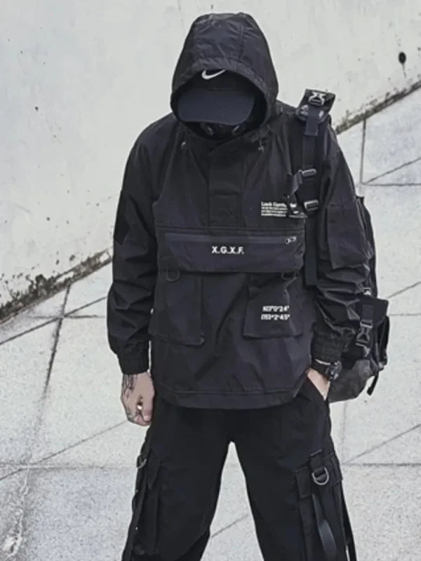 Cyber Signet Techwear Multi Pocket Jacket - Jacket