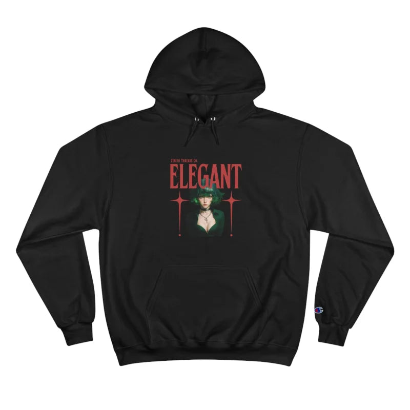 Elegant Tatsumaki Champion Hoodie – My Hero Academia Inspired Streetwear - Black / S - Hoodie