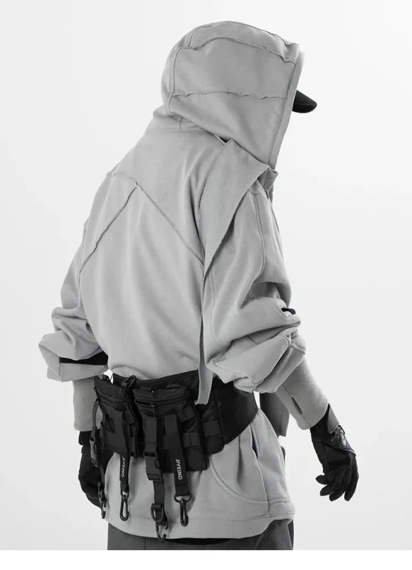 Mechanus Wizard Techwear Hoodie - hoodie