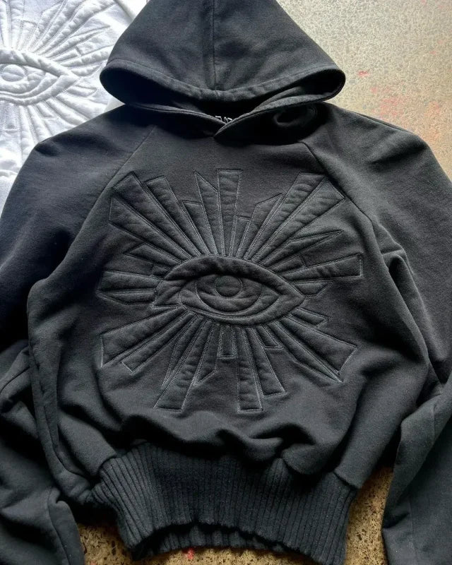 Midnight Sigil Hoodie – Y2K Gothic Streetwear - hoodie