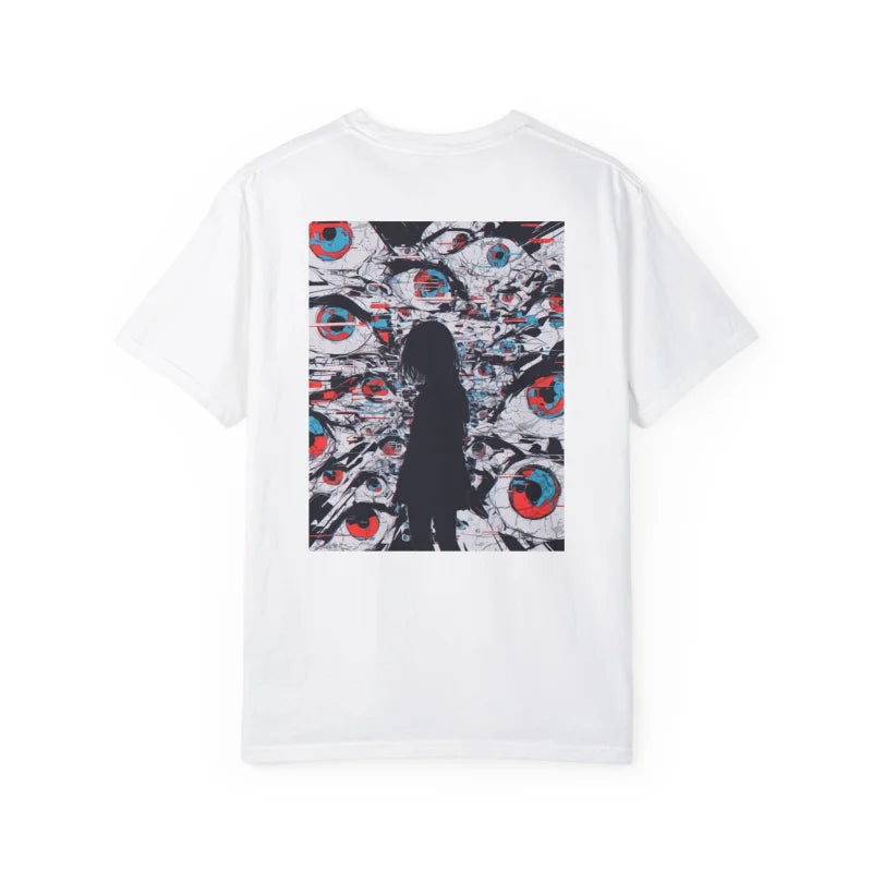 Paranoia: Glitch Eye Storm Graphic Tee - White / S - T-Shirt