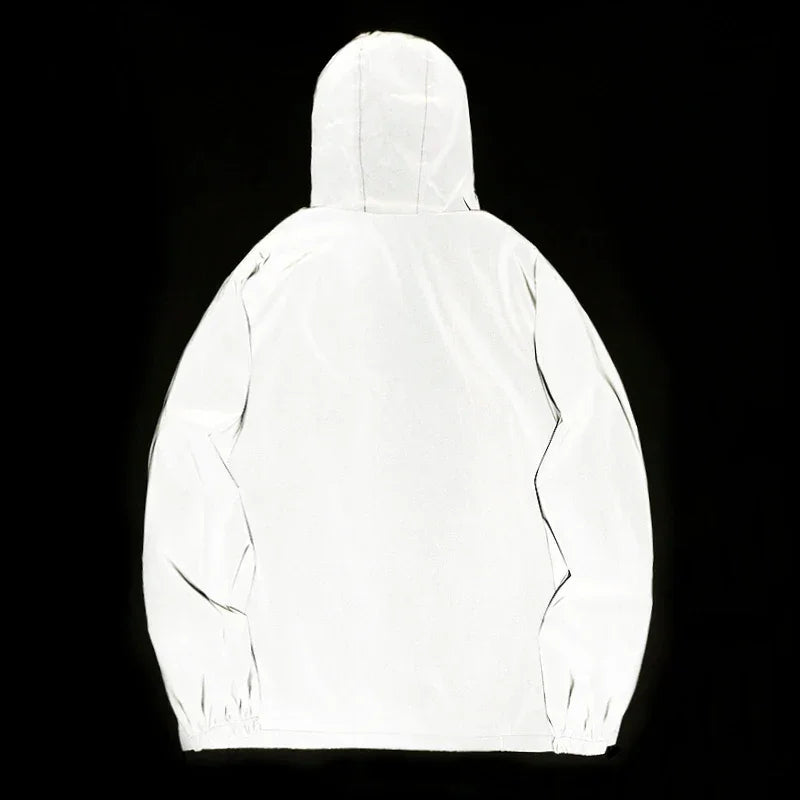 Phantom Flux Windbreaker – Reflective Jacket Hooded Edition - Jacket